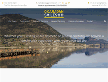 Tablet Screenshot of okanagansmiles.com